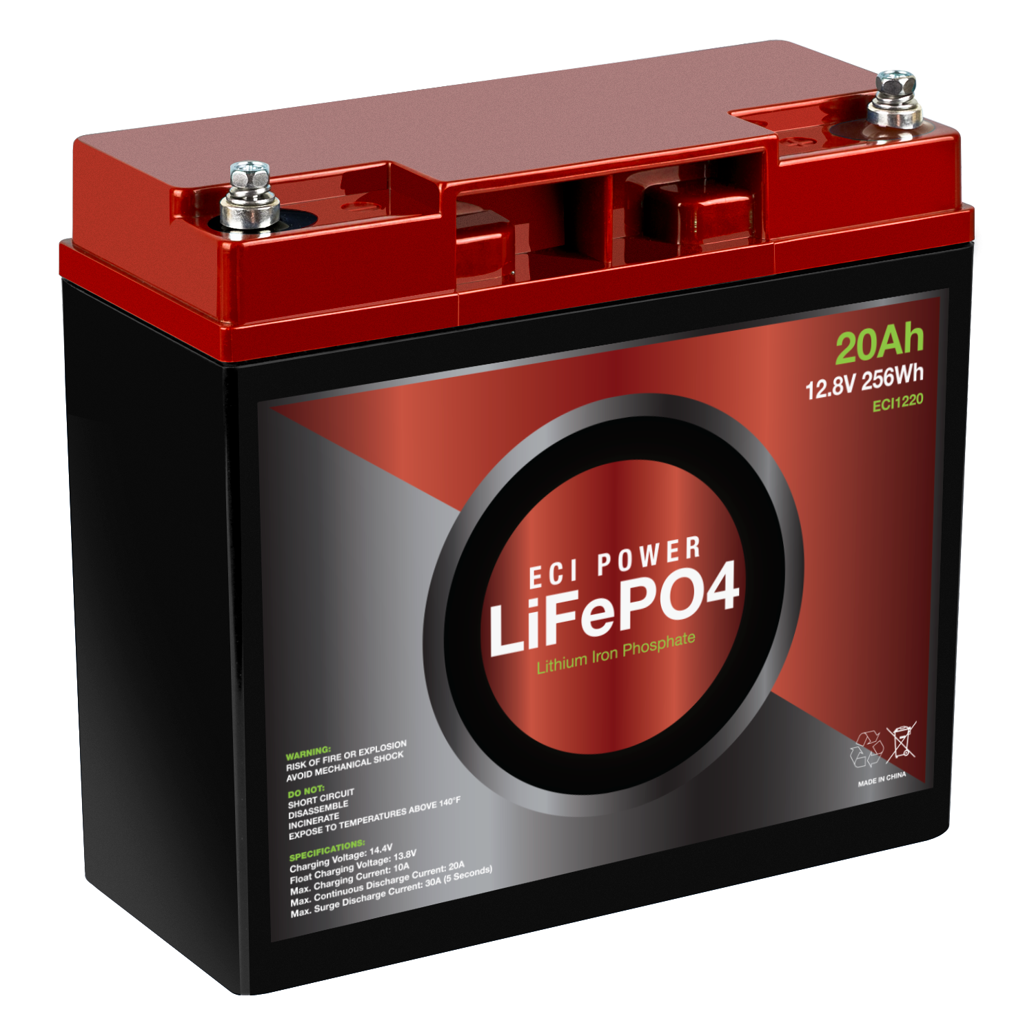 CS Lithium LiFePO4 Mover Power Pack Set 12,8V / 20Ah / Pb-eq 40Ah