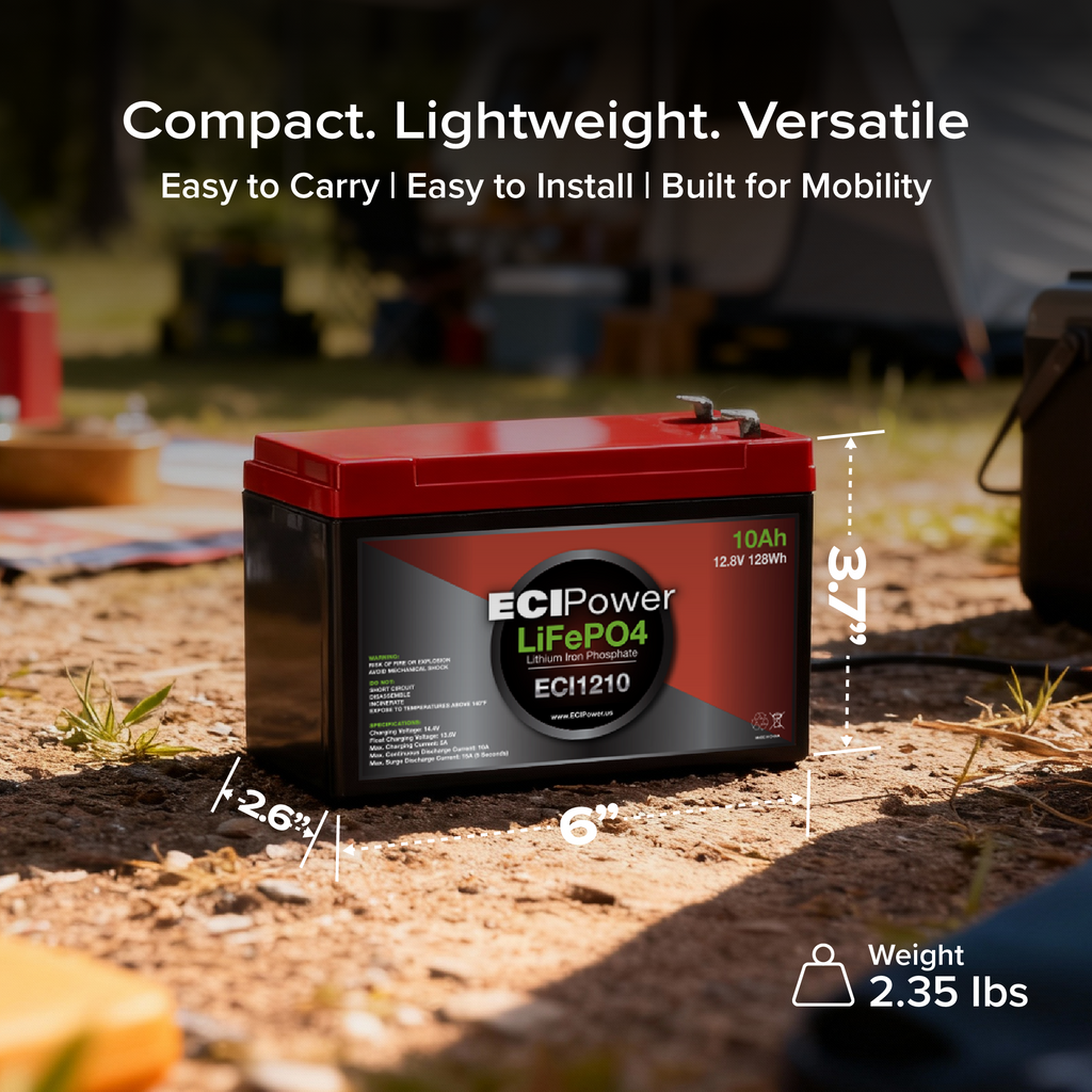 12V 10Ah - LiFePO4 Battery