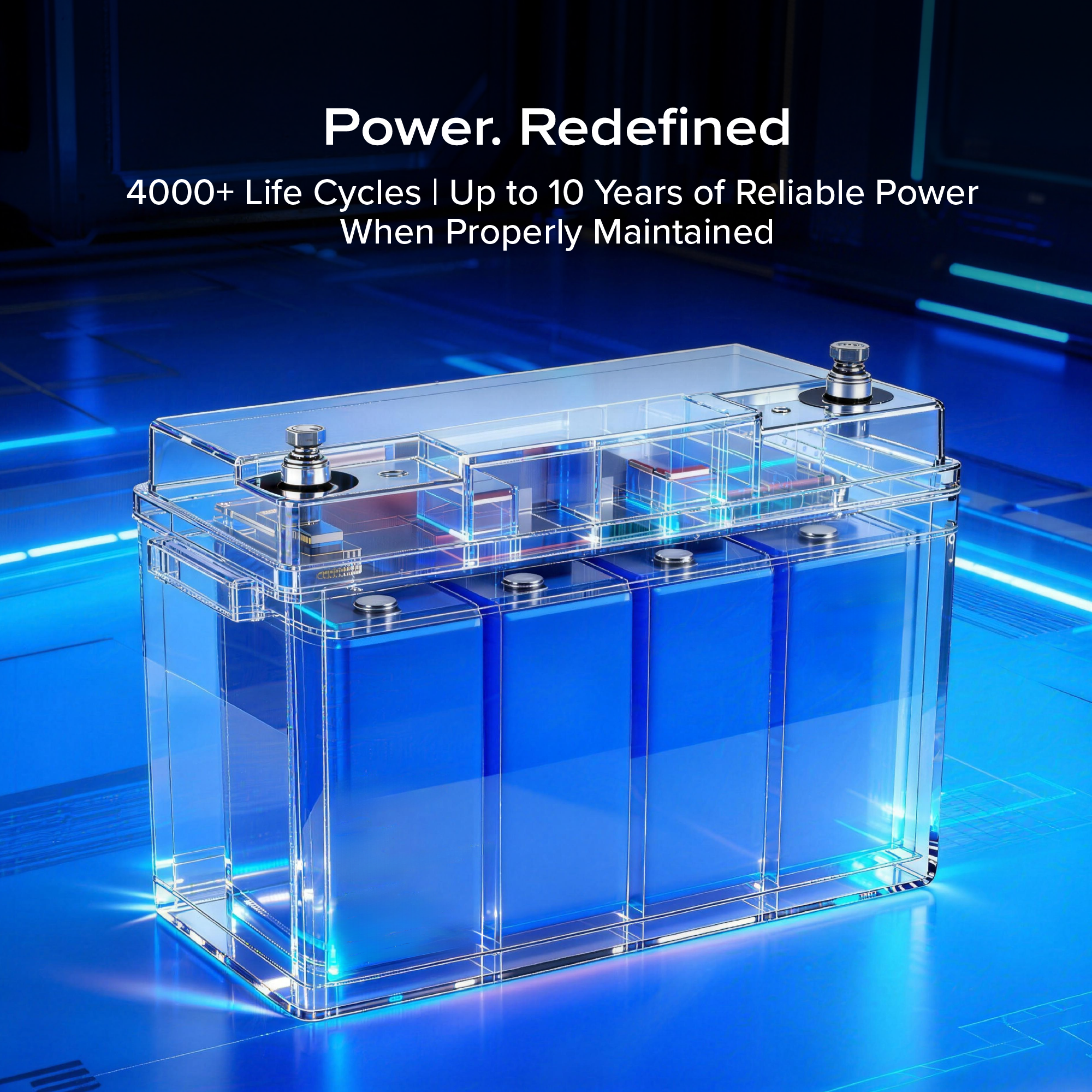 12V 100Ah - LiFePO4 Battery Bluetooth