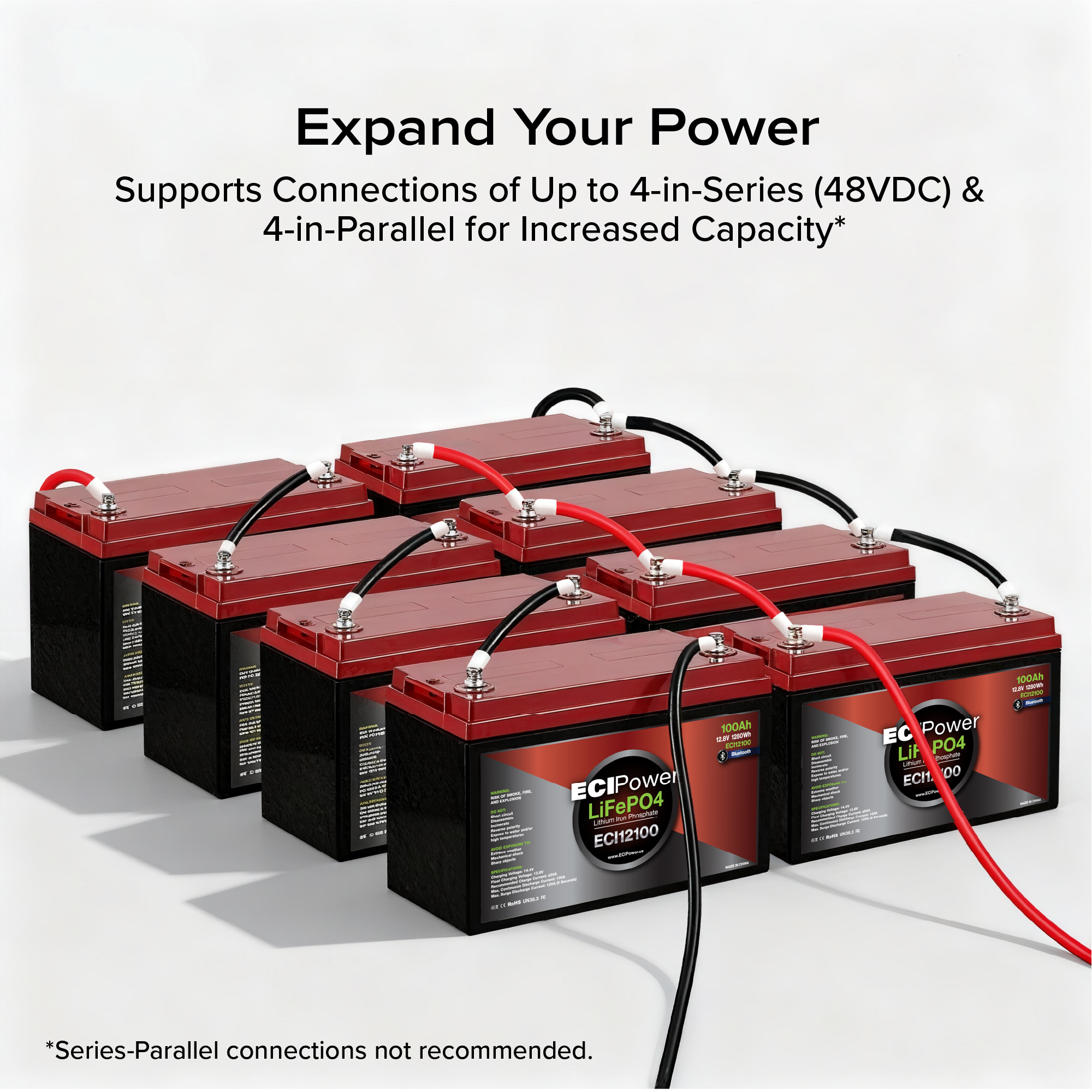 12V 100Ah - LiFePO4 Battery Bluetooth