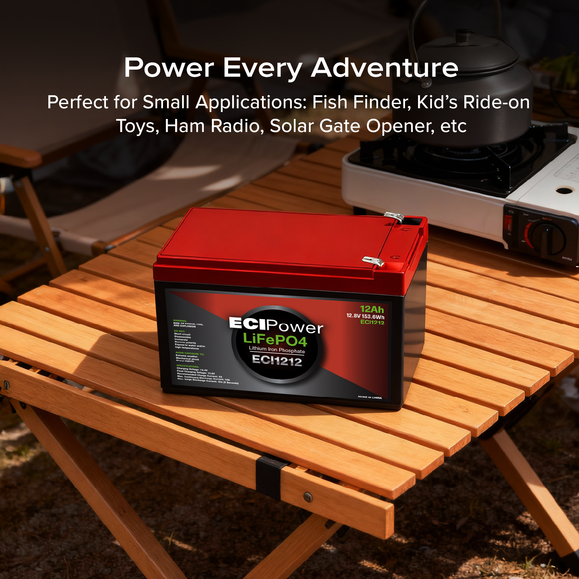 12V 12Ah - LiFePO4 Battery (PRE-ORDER: END OF JUN)