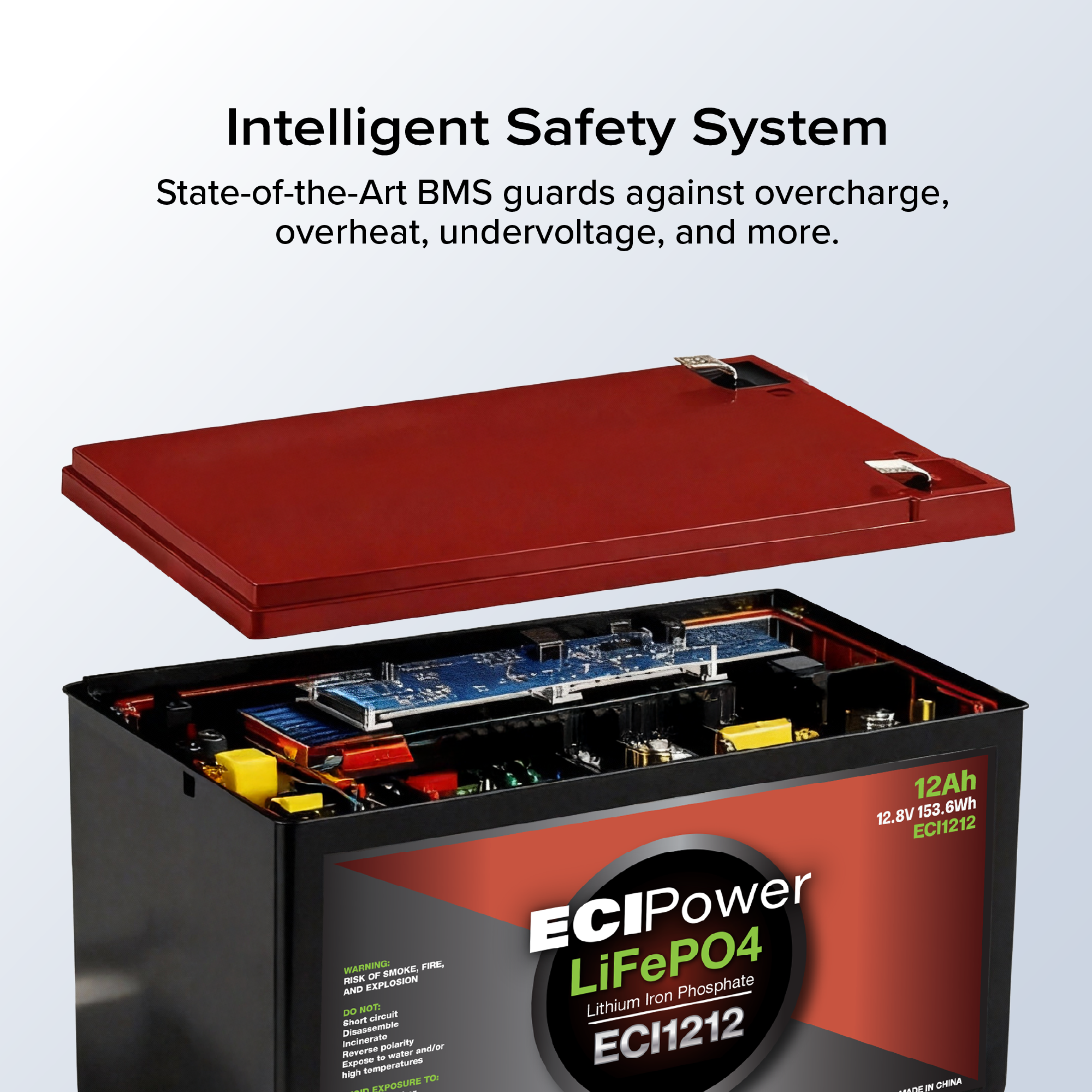 12V 12Ah - LiFePO4 Battery (PRE-ORDER: END OF JUN)