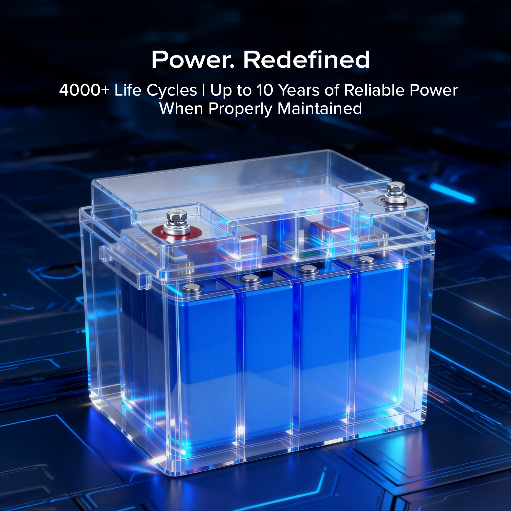 12V 50Ah - LiFePO4 Battery