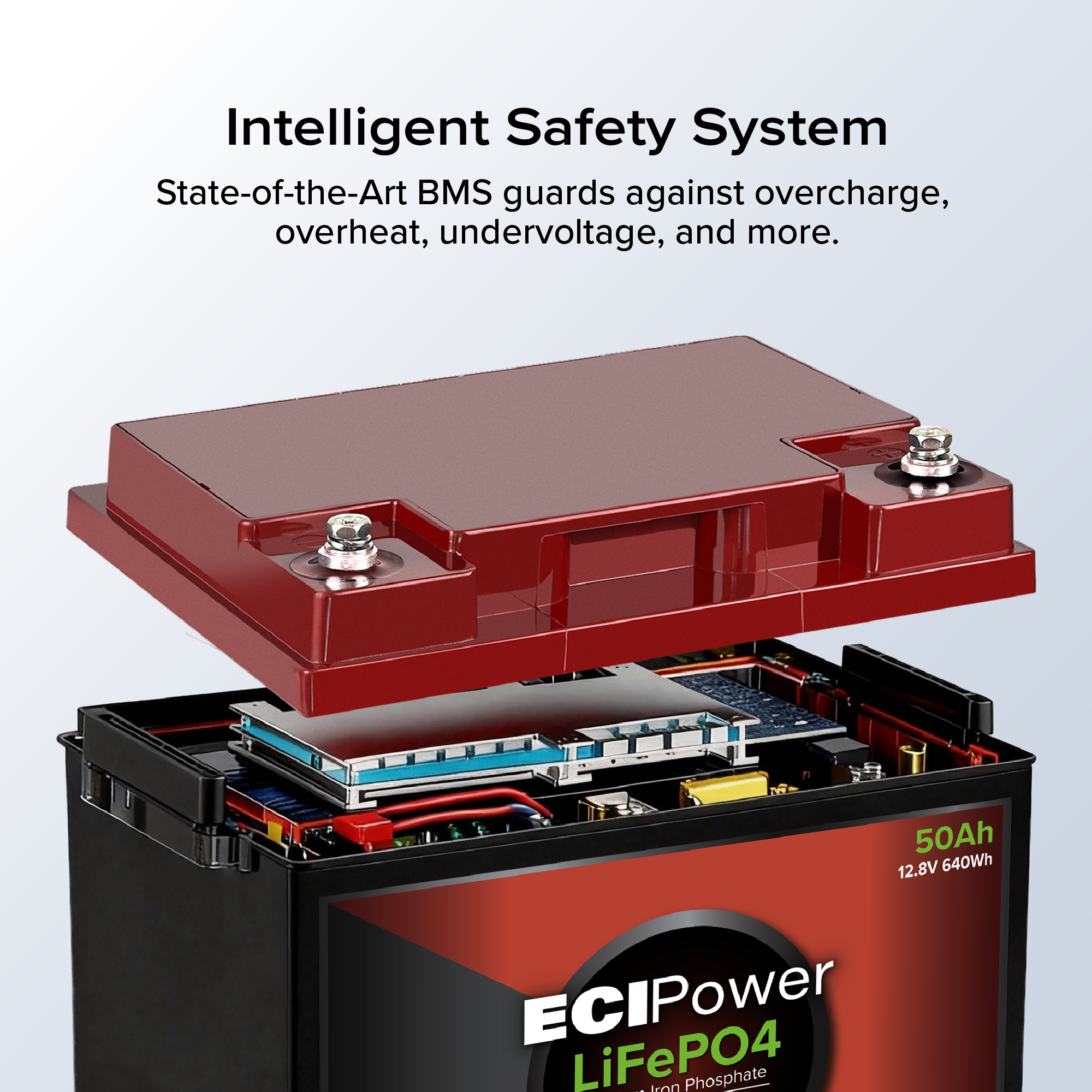12V 50Ah - LiFePO4 Battery