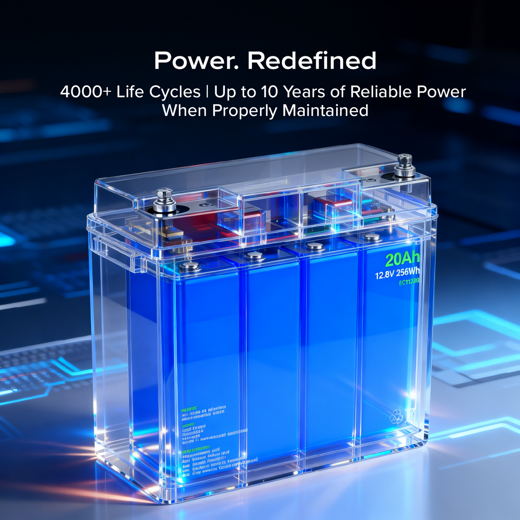 12V 20Ah - LiFePO4 Battery