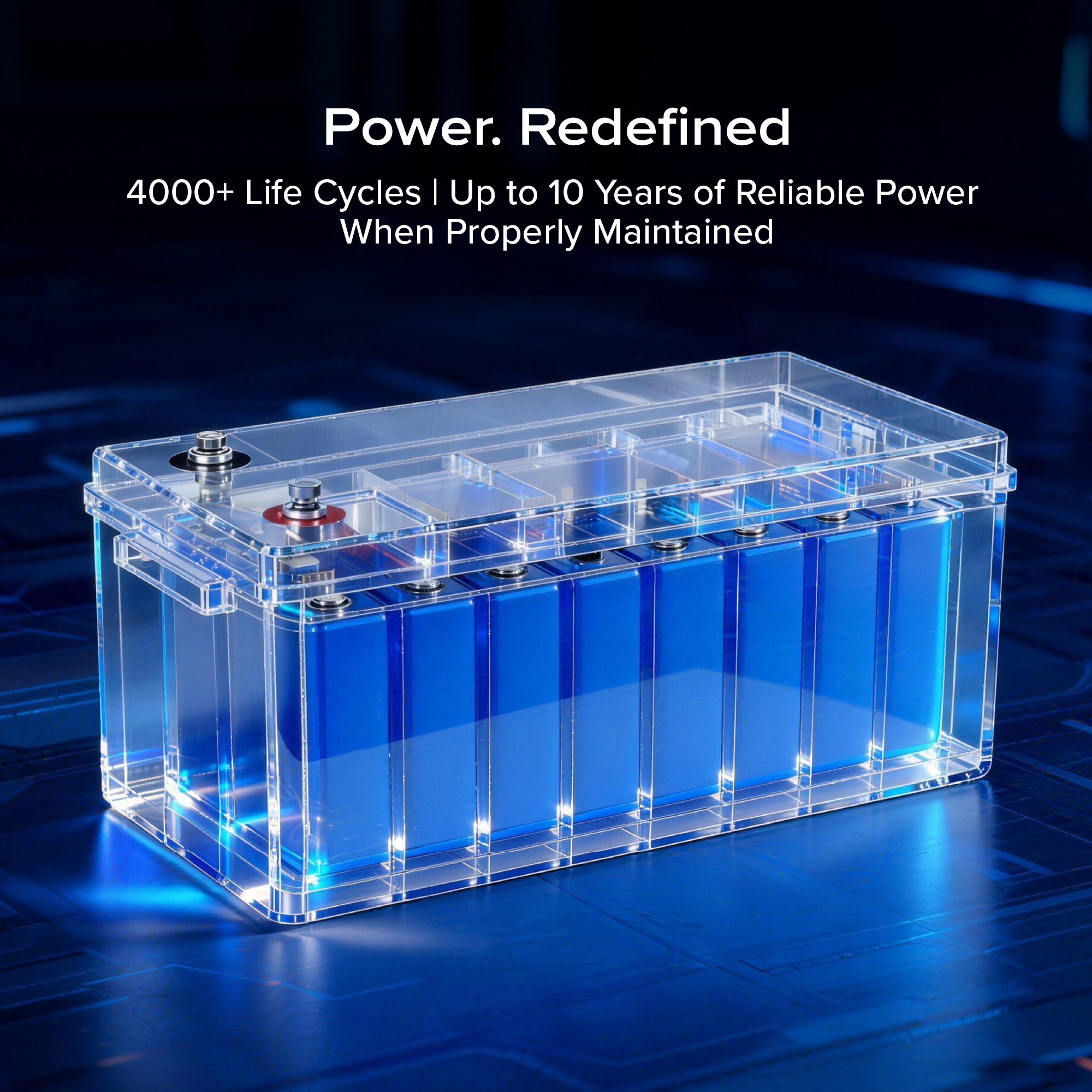12V 200Ah - LiFePO4 Battery Bluetooth
