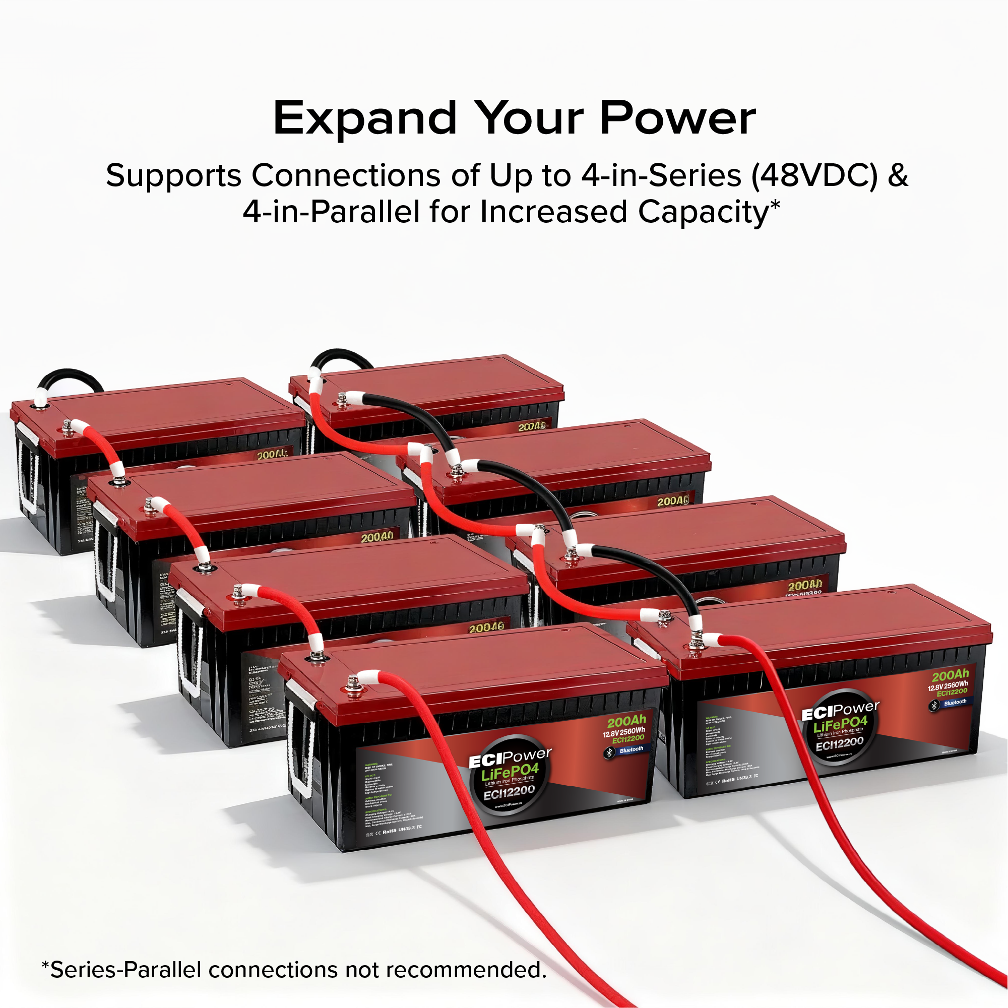 12V 200Ah - LiFePO4 Battery Bluetooth