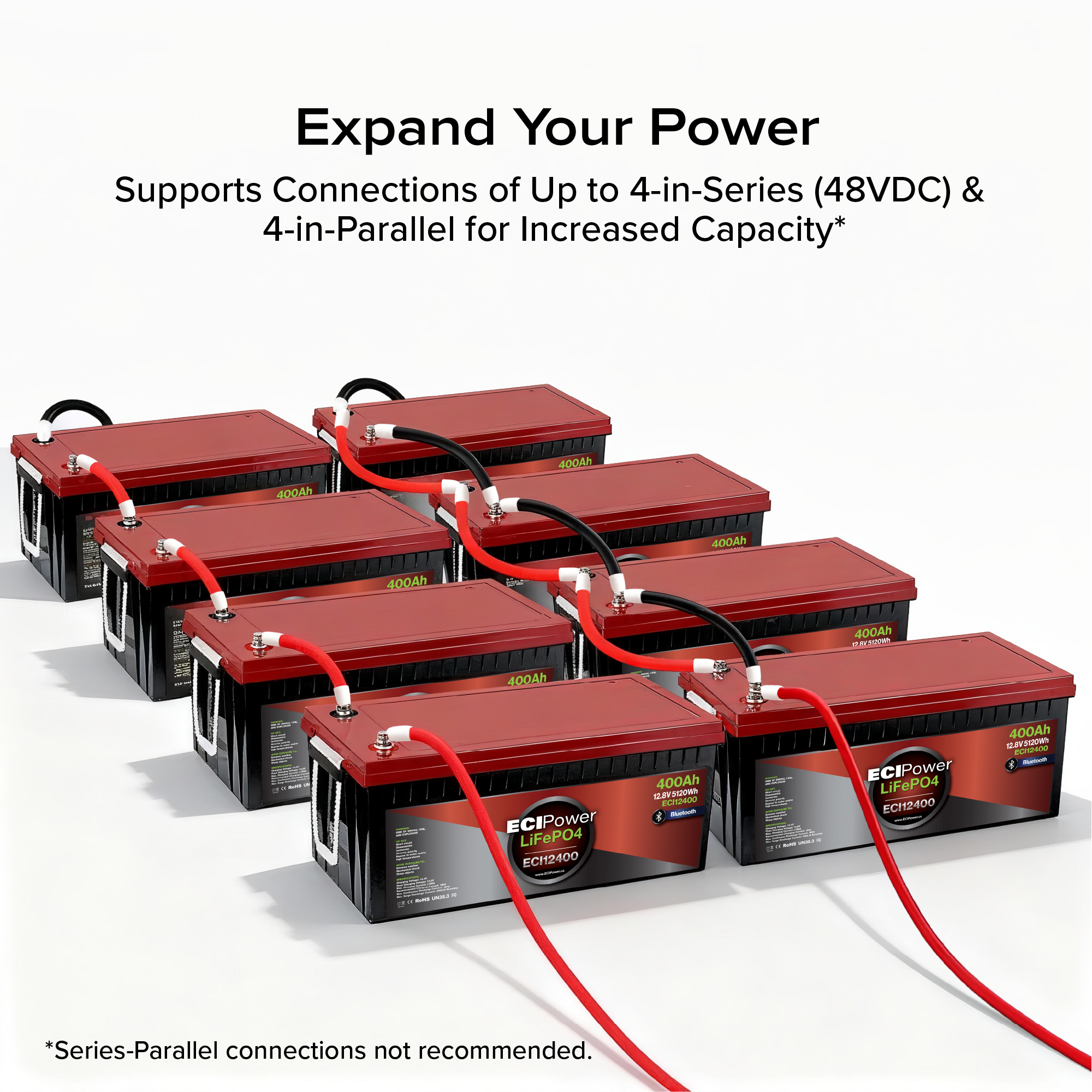 12V 400Ah - LiFePO4 Battery Bluetooth