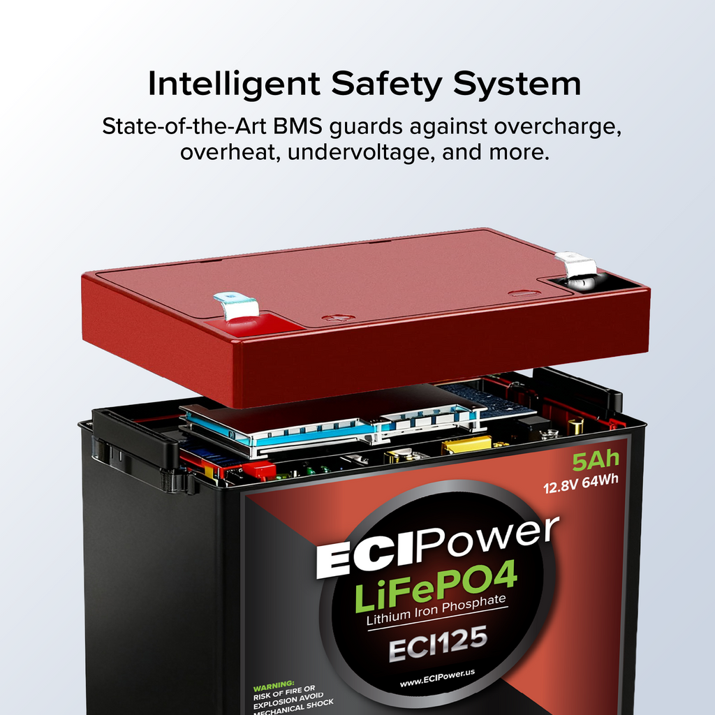 12V 5Ah - LiFePO4 Battery