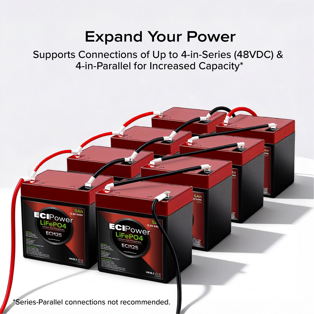 12V 5Ah - LiFePO4 Battery