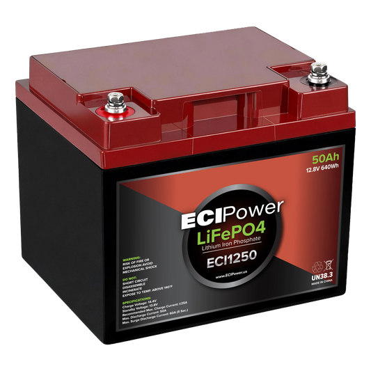 12V 50Ah - LiFePO4 Battery
