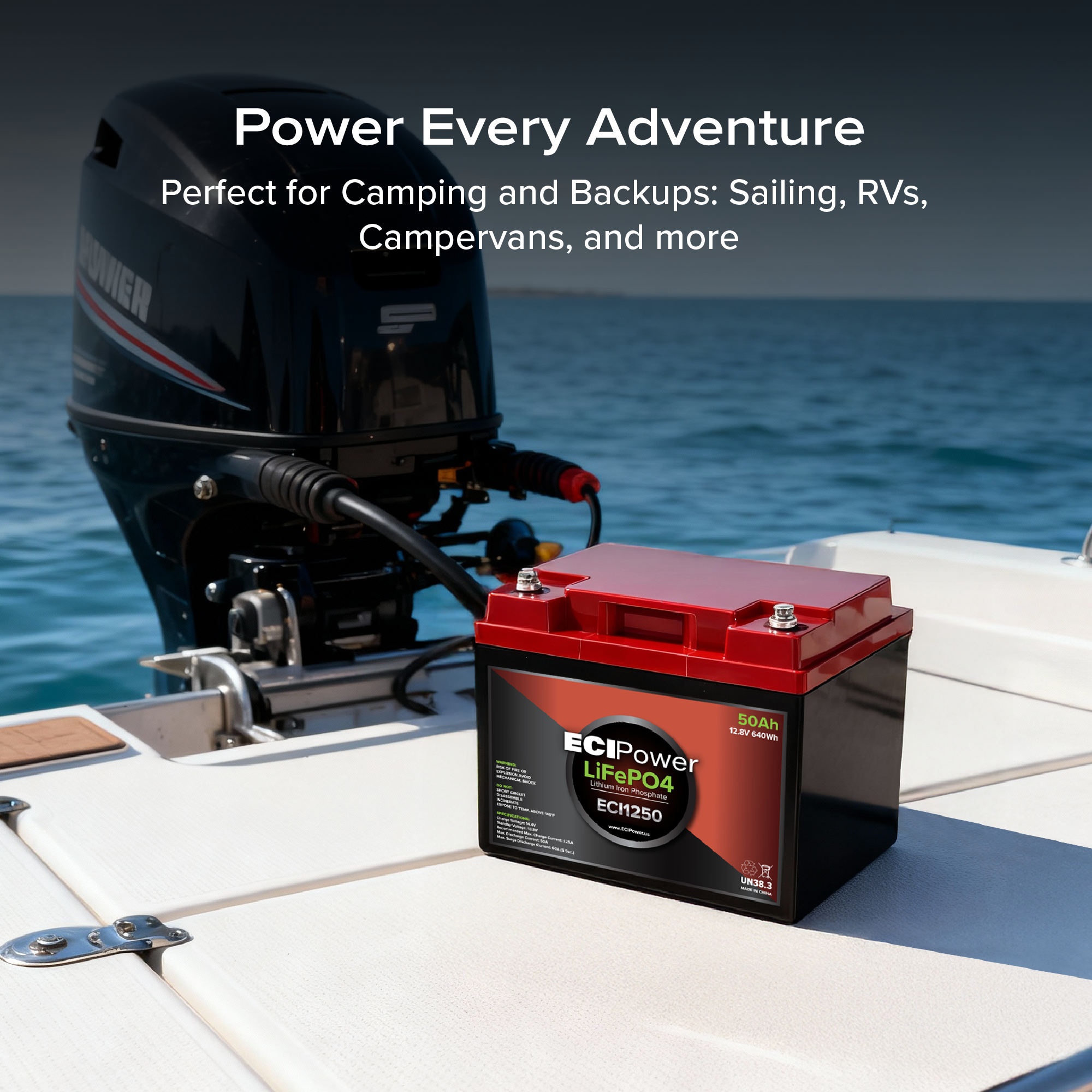 12V 50Ah - LiFePO4 Battery