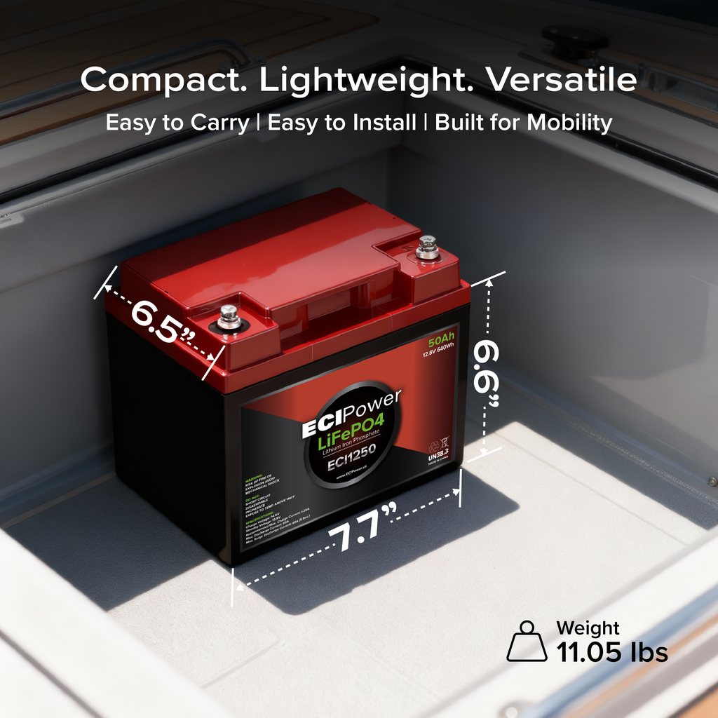 12V 50Ah - LiFePO4 Battery