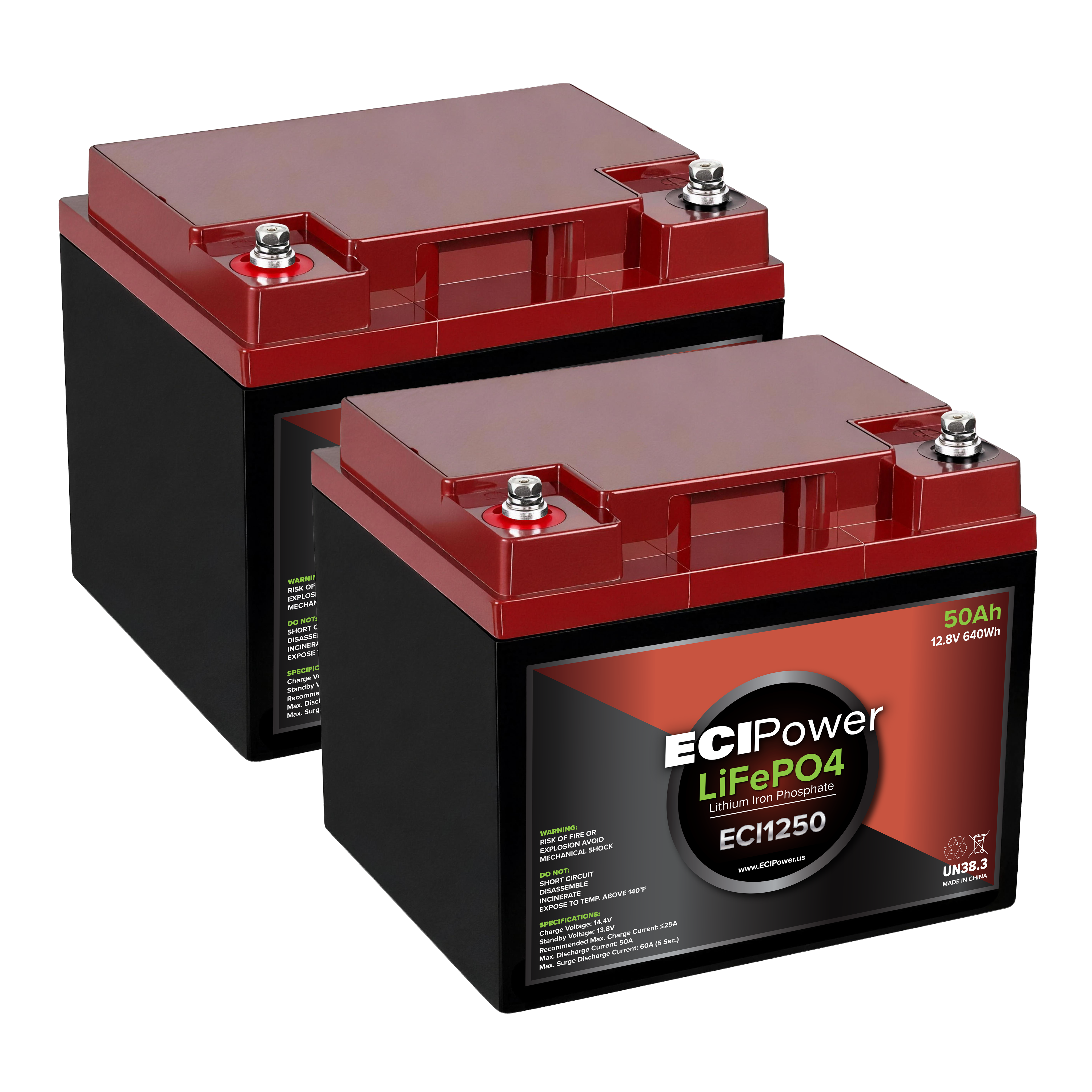 12V 50Ah - LiFePO4 Battery