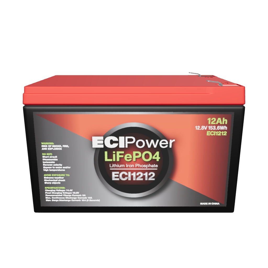 12V 12Ah - LiFePO4 Battery (PRE-ORDER: END OF JUN)