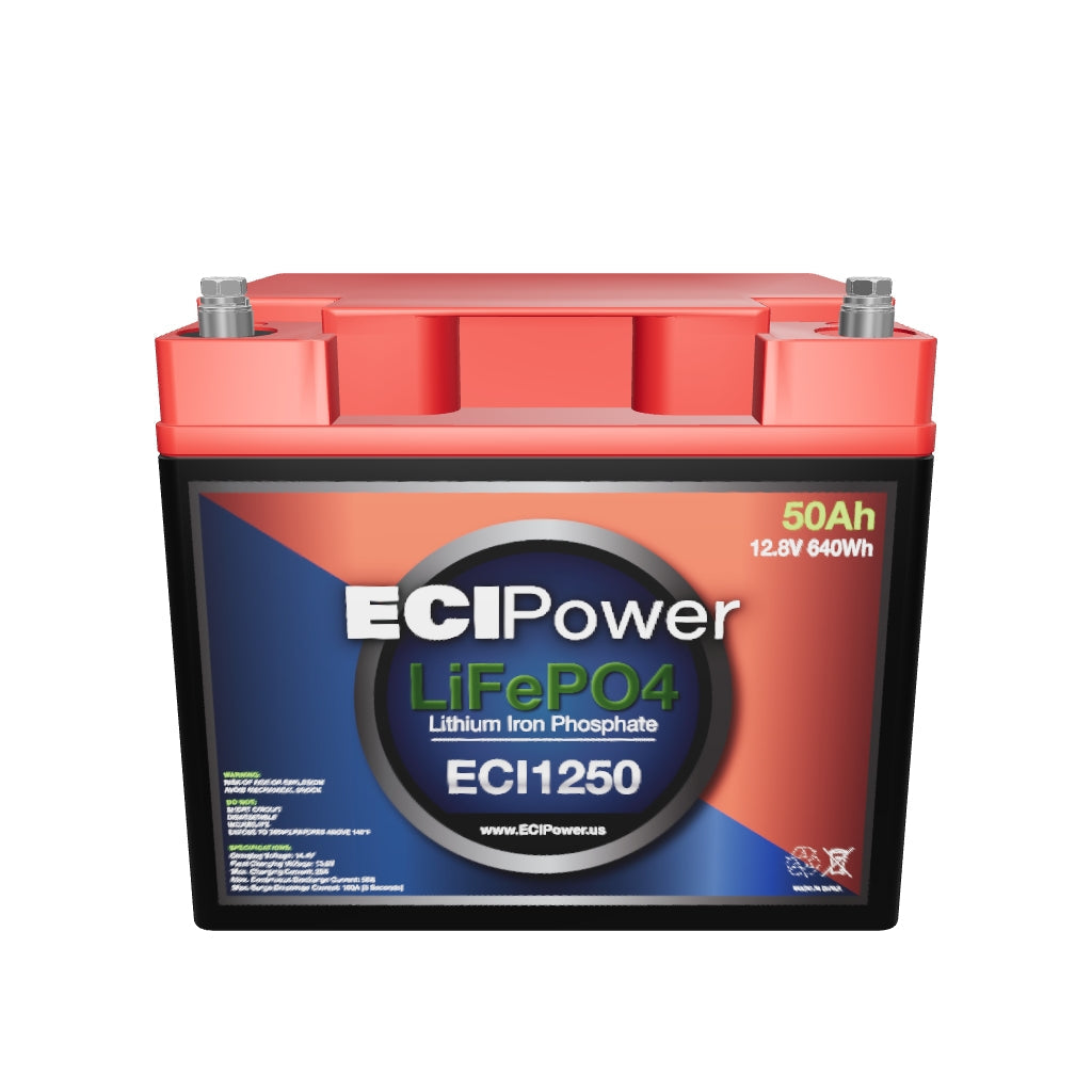 12V 50Ah - LiFePO4 Battery [Open Box Item] – ECI Power