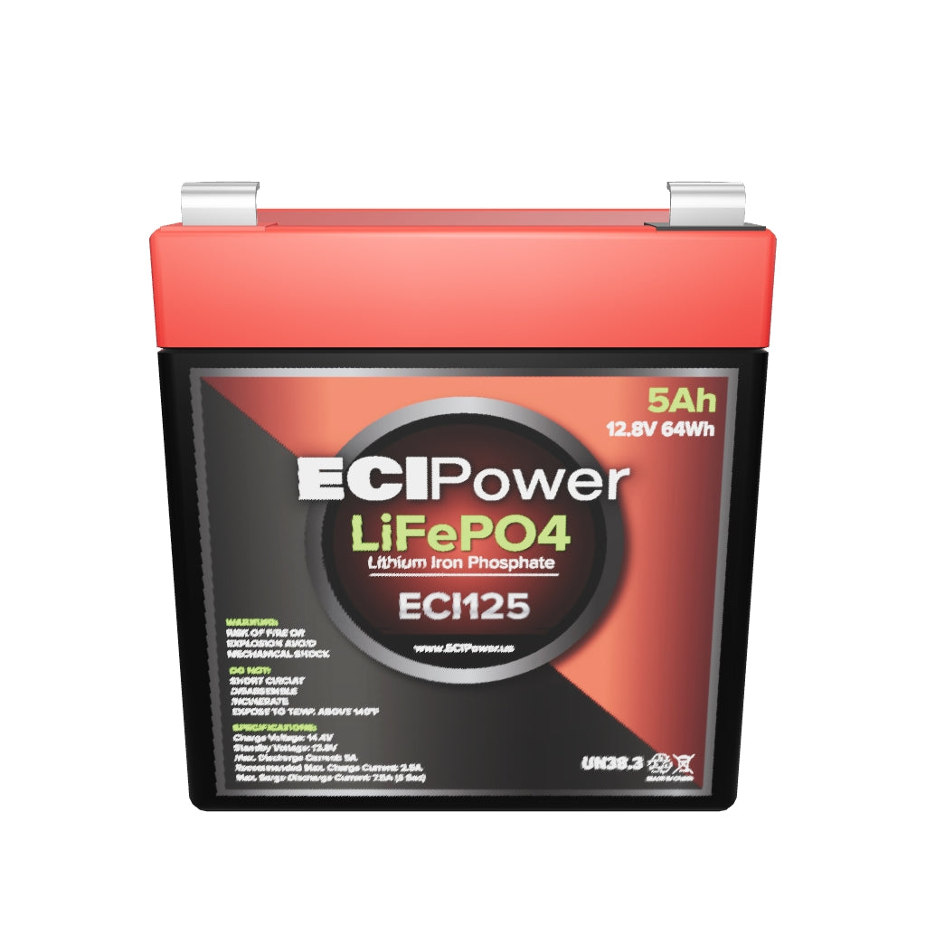 12V 5Ah - LiFePO4 Battery