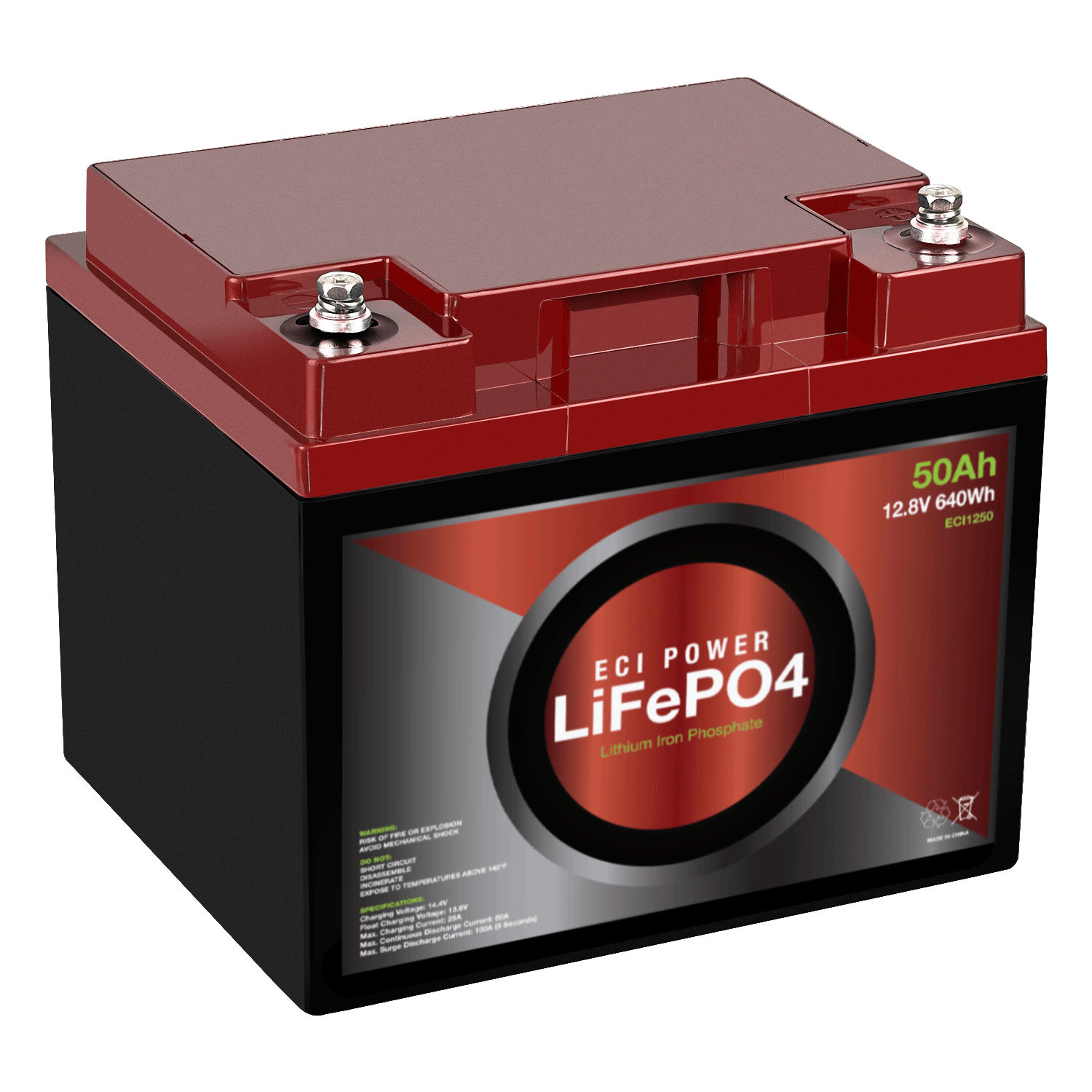 12V 50Ah - LiFePO4 Battery [Open Box Item]