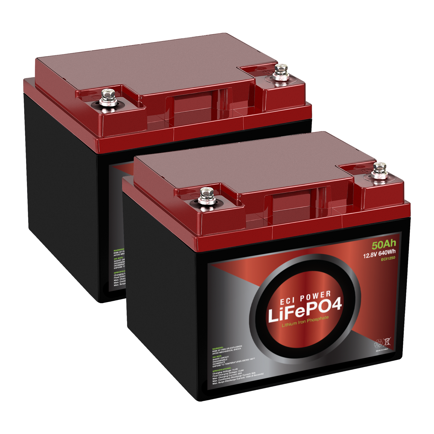 12V 50Ah - LiFePO4 Battery