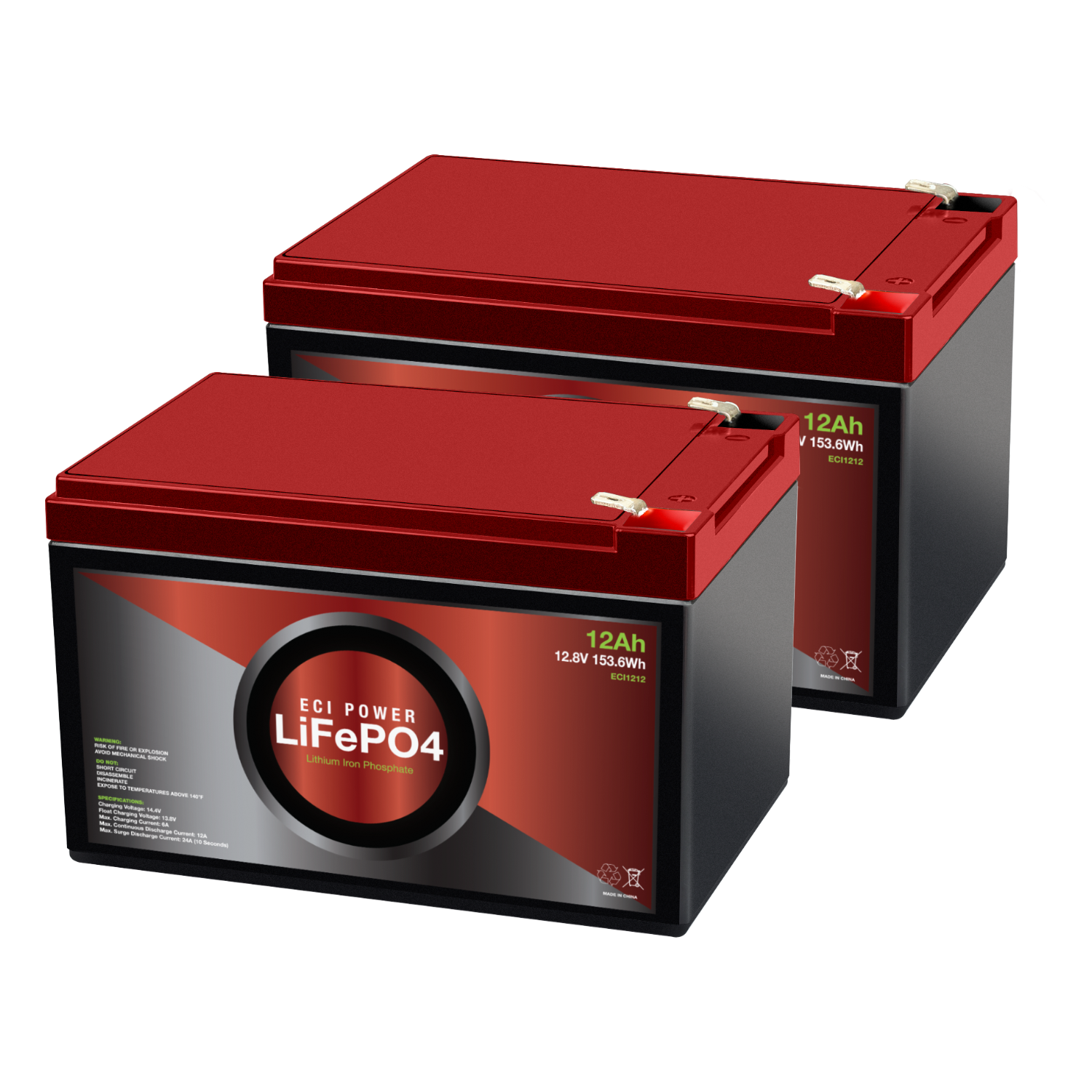 12V 12Ah - LiFePO4 Battery (PRE-ORDER: END OF JUN)