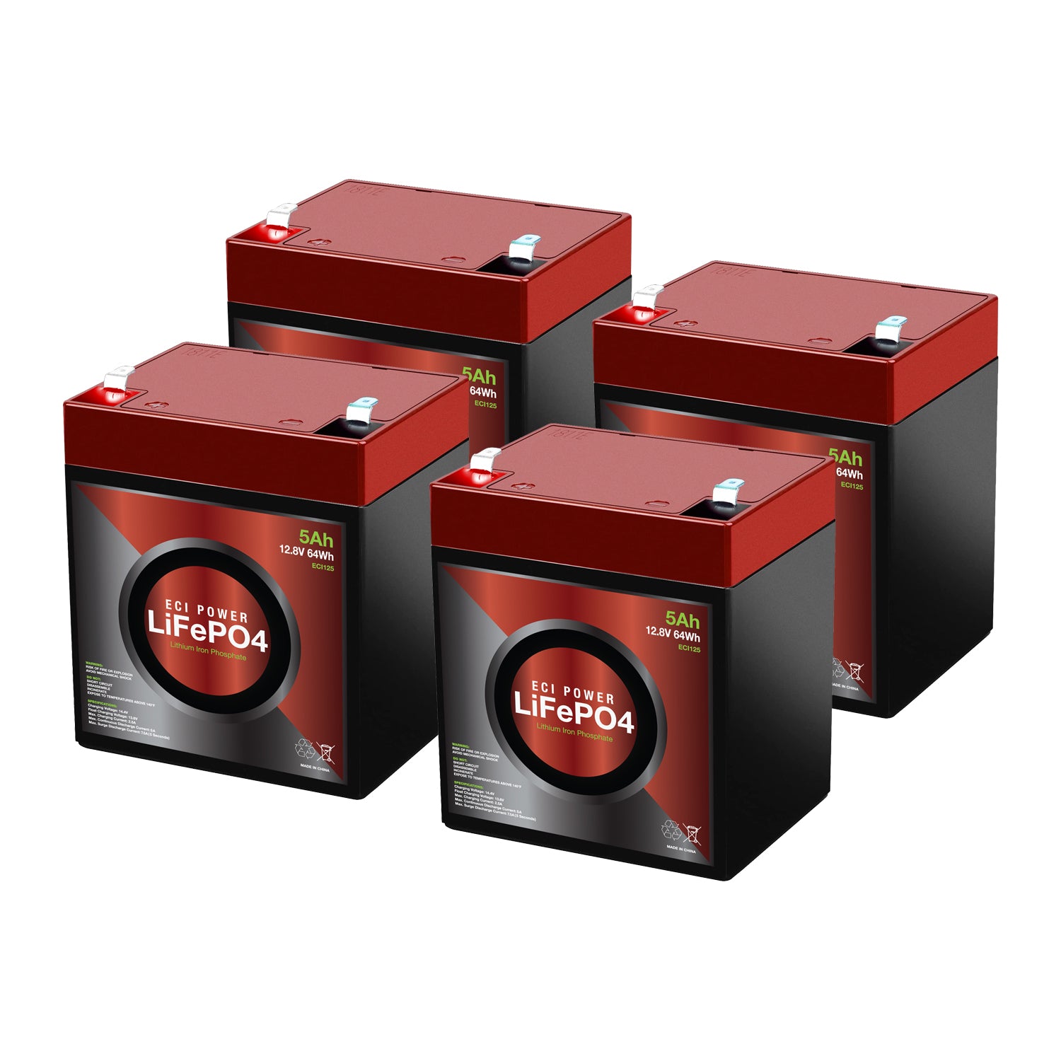 12V 5Ah - LiFePO4 Battery
