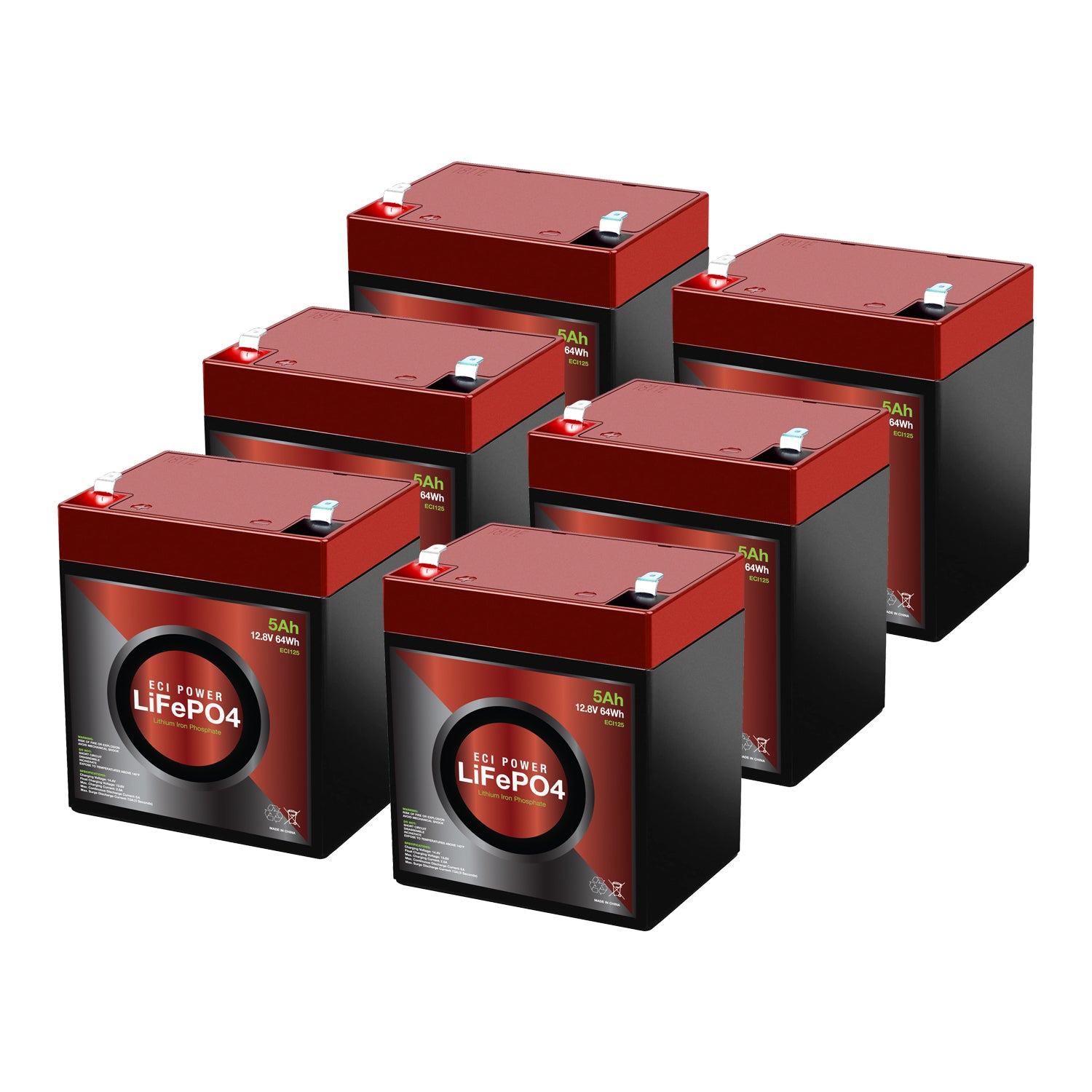 12V 5Ah - LiFePO4 Battery