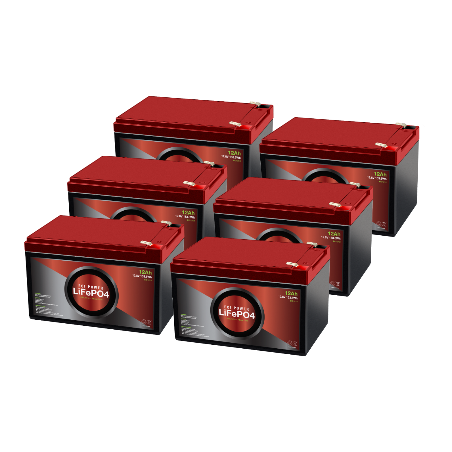 12V 12Ah - LiFePO4 Battery (PRE-ORDER: END OF JUN)